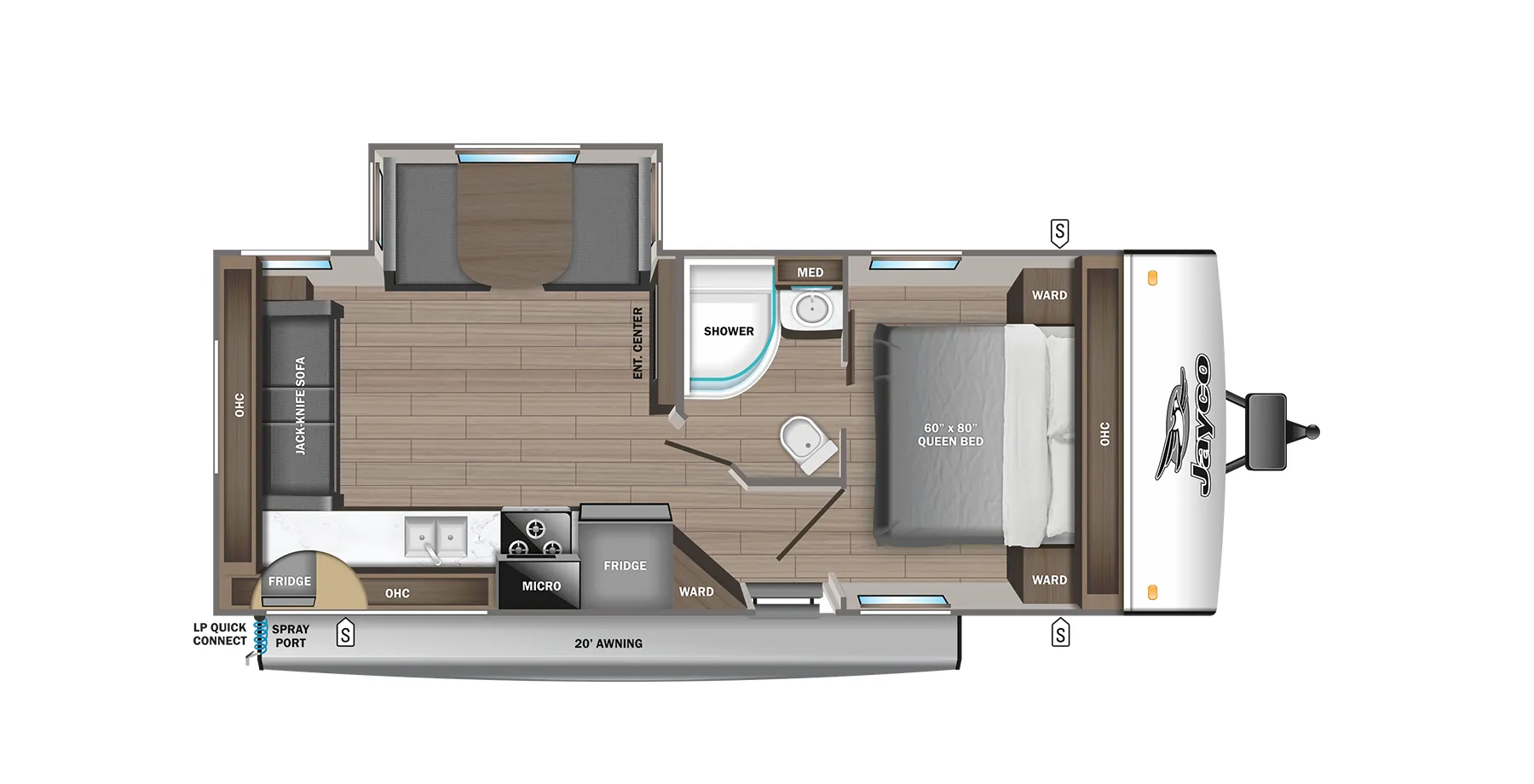 2024 Jayco Jay Feather 24RL - Floor plan