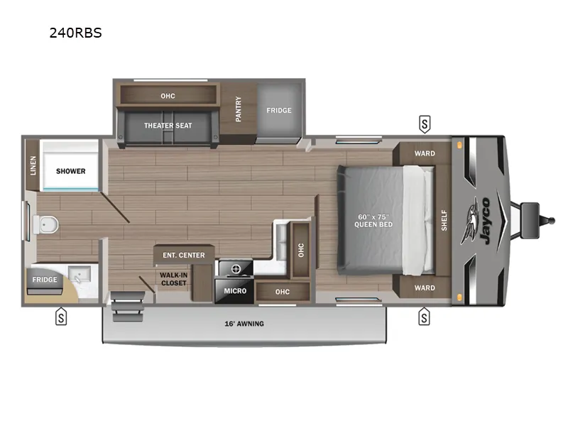 2023 Jayco Jay Flight 240RBS floor plan
