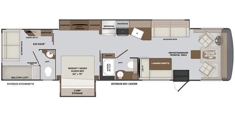 Holiday Rambler Invicta 36Y floor plan