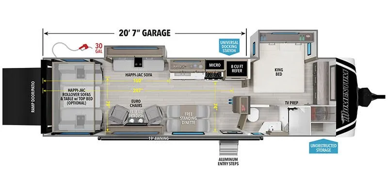 Grand Design Momentum G-Class 30G floor plan