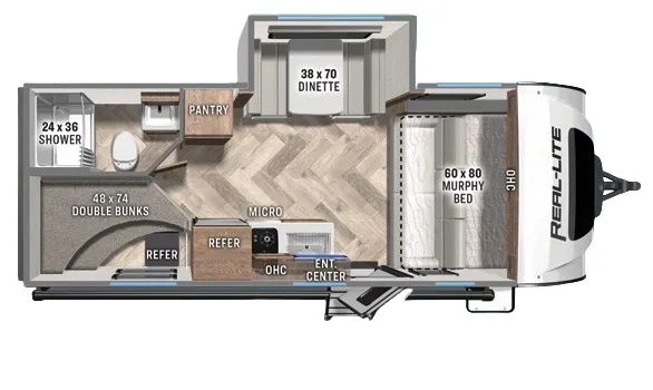 Palomino Real-Lite Mini RL191 floor plan