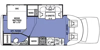 2018 Forest River Sunseeker 2430S - Floor plan