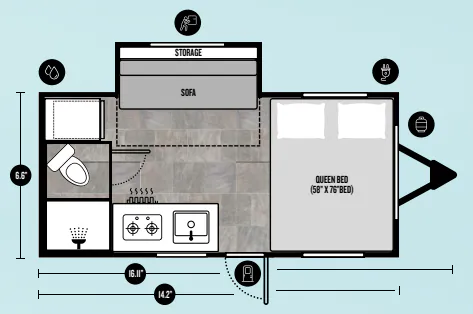 ProLite Escapade BASE floor plan