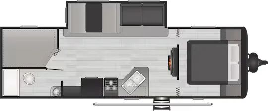 Keystone Hideout 26BHWE floor plan