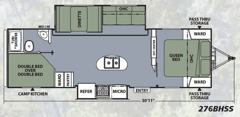 Coachmen Apex Ultra-Lite 276BHSS floor plan