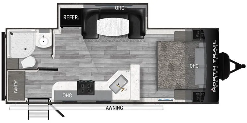 Heartland North Trail Ultra-Lite NT 22RBS floor plan
