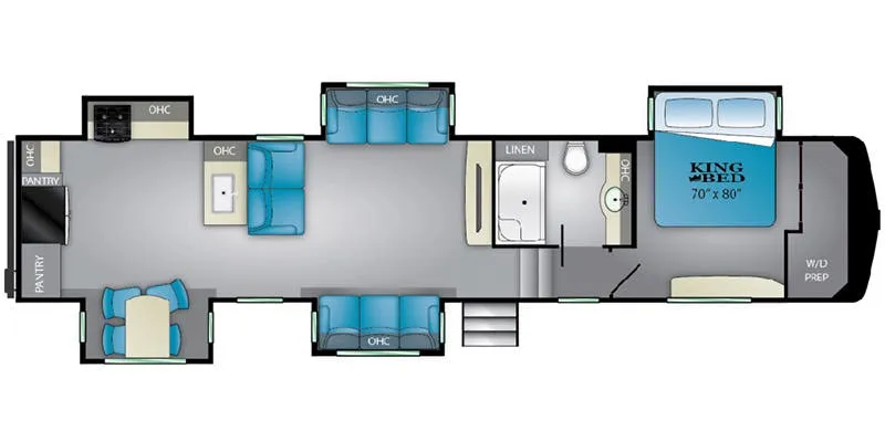Heartland Bighorn Traveler BHTR 39 RK floor plan