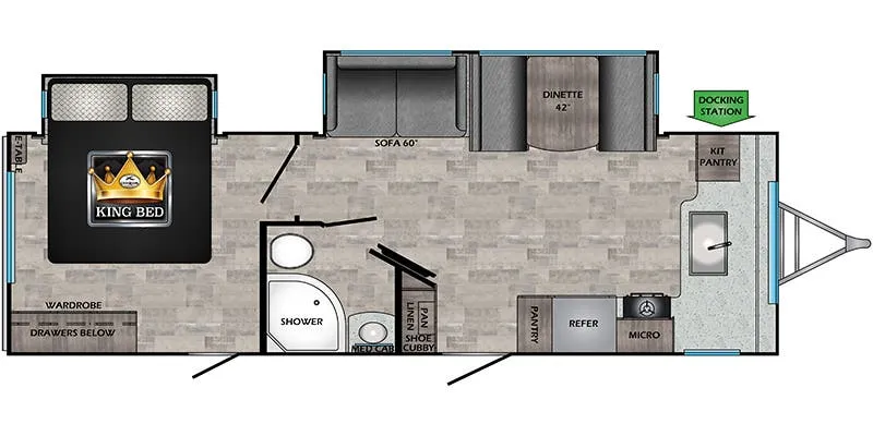 2021 CrossRoads Sunset Trail Super Lite SS269FK floor plan