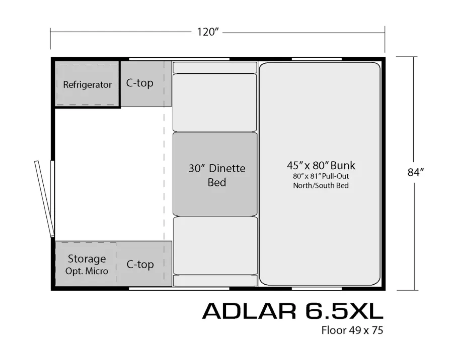 Soaring Eagle Adlar 6.5XL floor plan