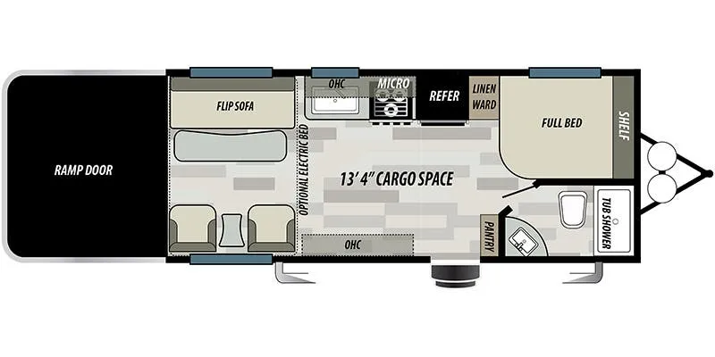 2018 Forest River Stealth CB1913 floor plan