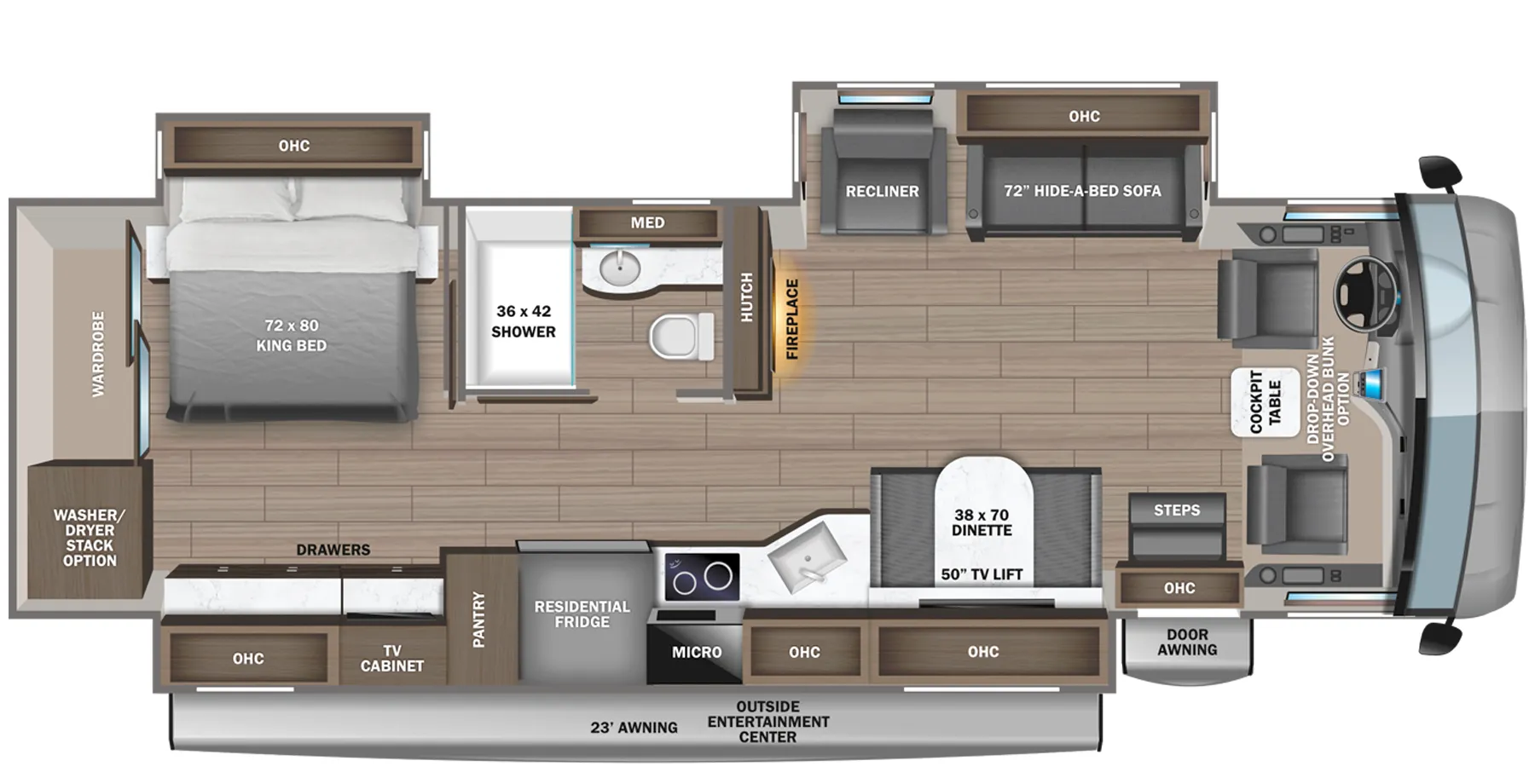 Jayco Precept Prestige 36H floor plan