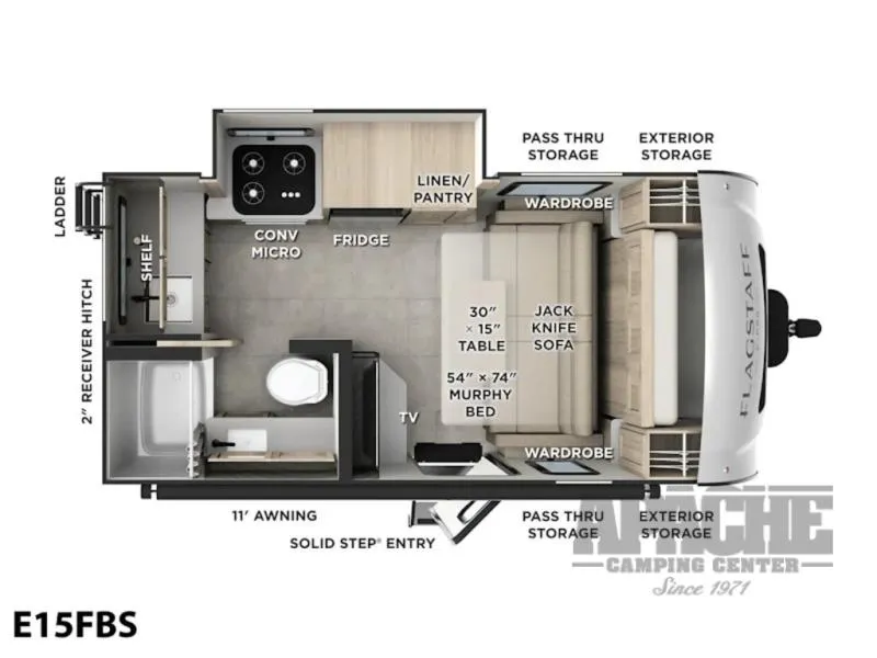 2026 Forest River RV Flagstaff E-Pro 15FBS - Photo 2