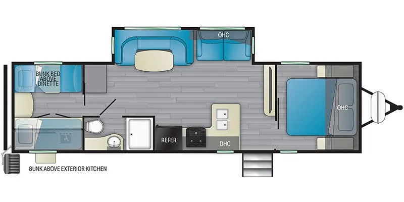 Heartland North Trail NT 31QUBH floor plan
