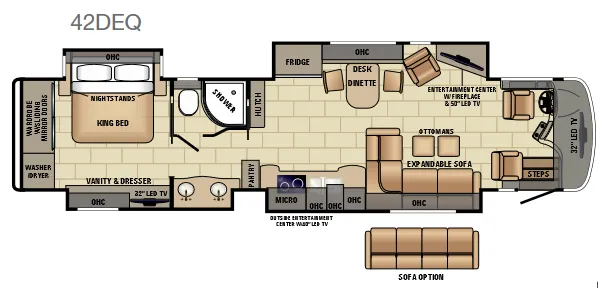 Entegra Coach Anthem 42DEQ floor plan