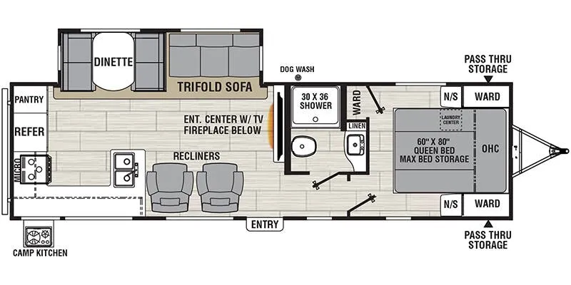 2023 Coachmen Northern Spirit Ultra Lite 2965RK floor plan