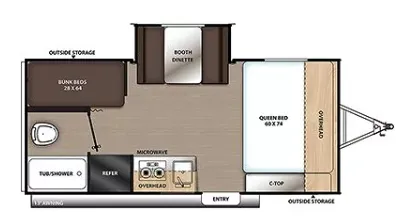 Coachmen Catalina Summit Series 7 7 174BHS floor plan