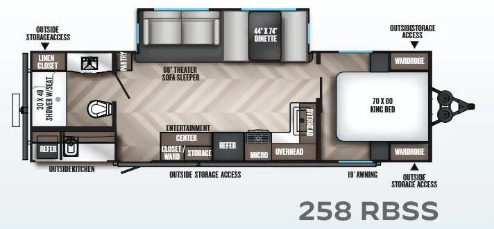 Palomino Solaire 258RBSS exterior