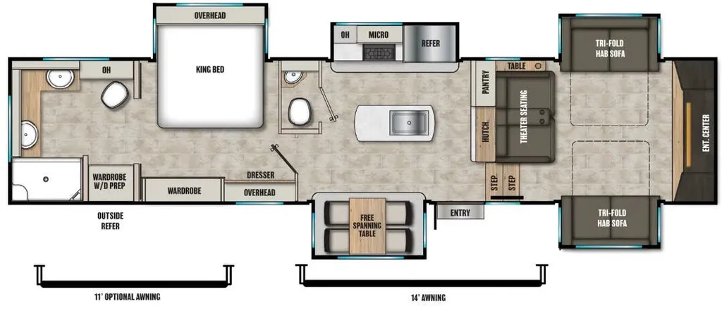 2026 Coachmen Brookstone 344FL floor plan