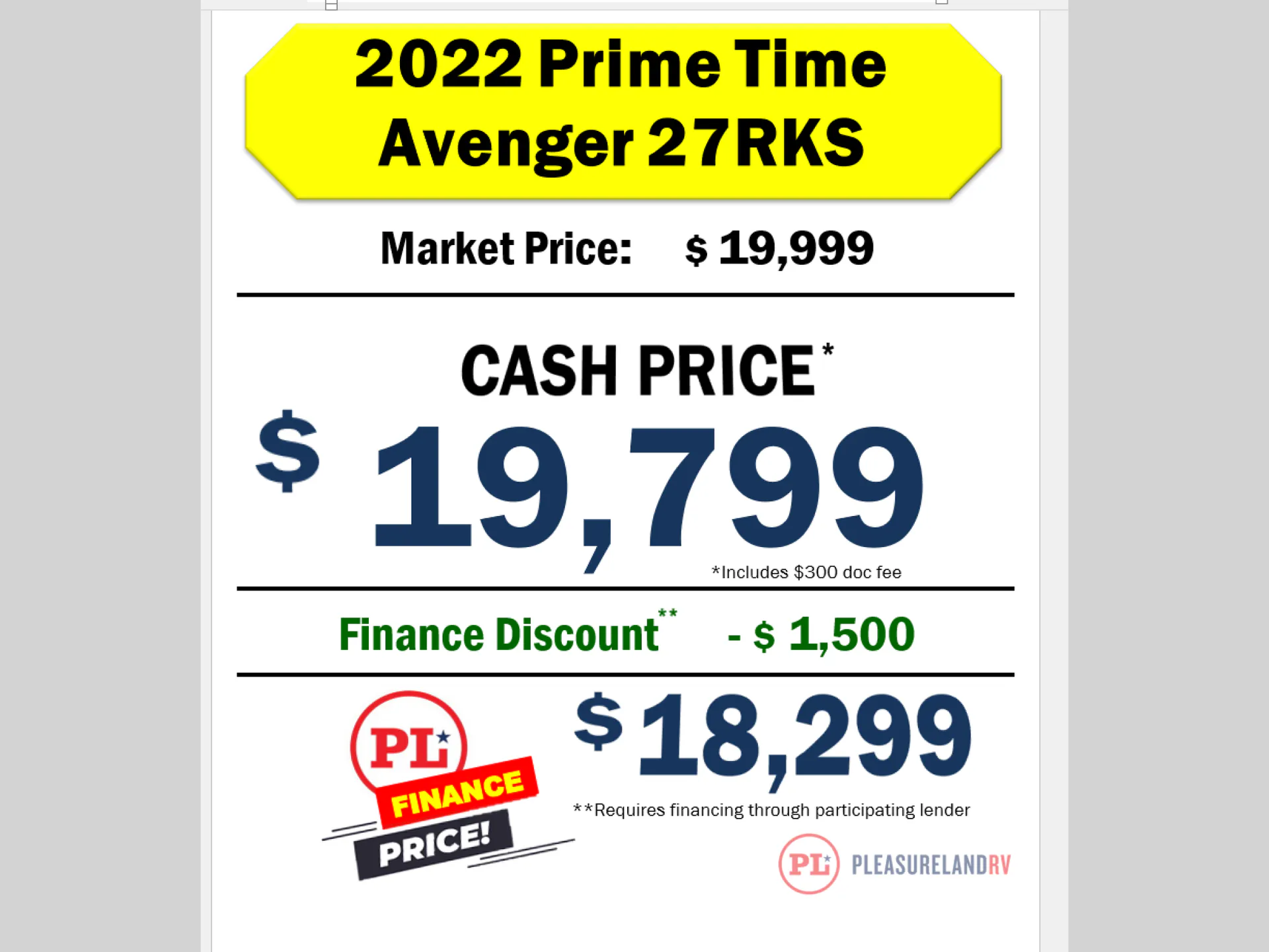 2022 Prime Time Avenger 27RKS - Photo 3