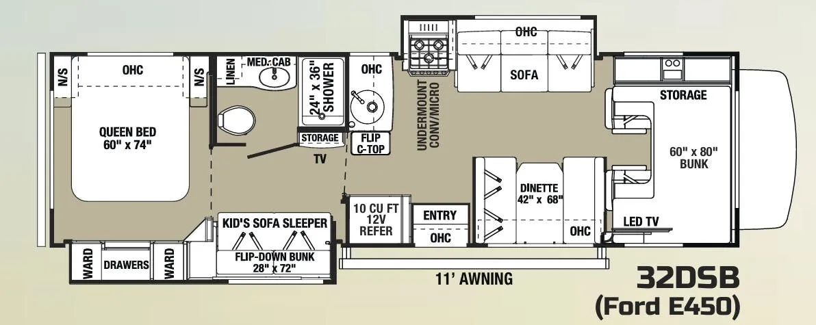 Forest River Solera 32DSB floor plan