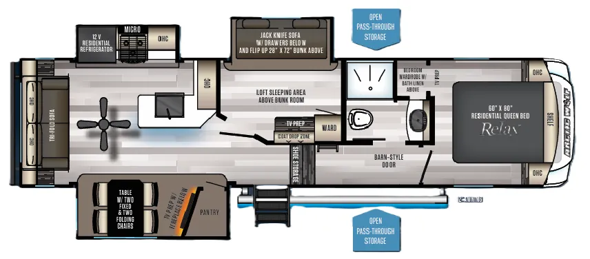 Forest River Cherokee Arctic Wolf 298LB floor plan