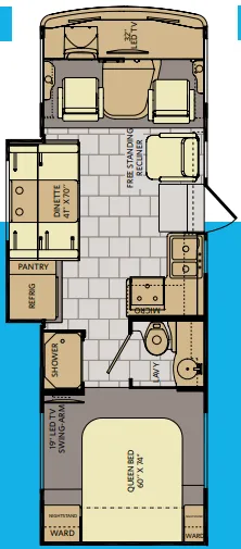 Fleetwood Flair 26D floor plan