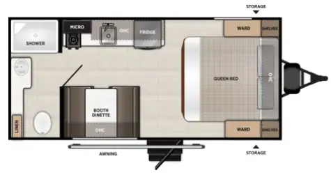 Forest River Salem FSX LE 164FBLE floor plan