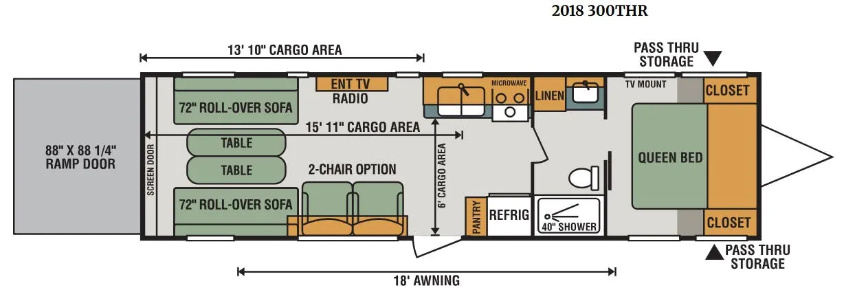 K-Z Sportster 300THR floor plan