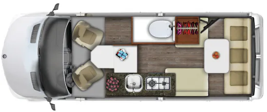 Roadtrek SS Agile Base floor plan