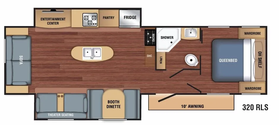 Braxton Creek BX 320RLS floor plan