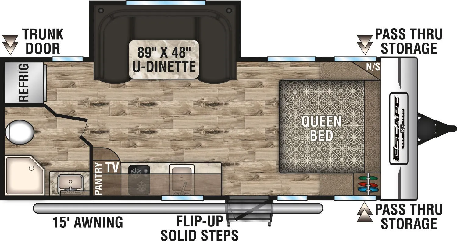 K-Z Escape E201RB floor plan