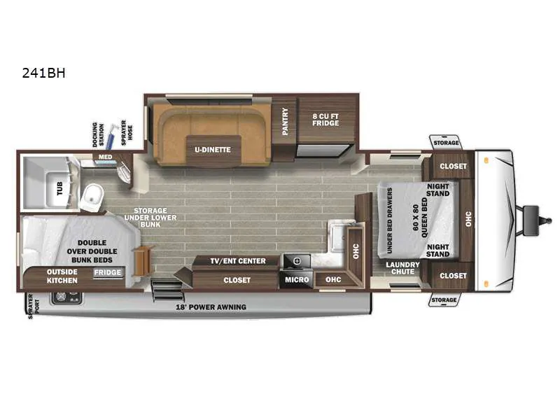 2021 Starcraft Super Lite 241BH — Floor plan
