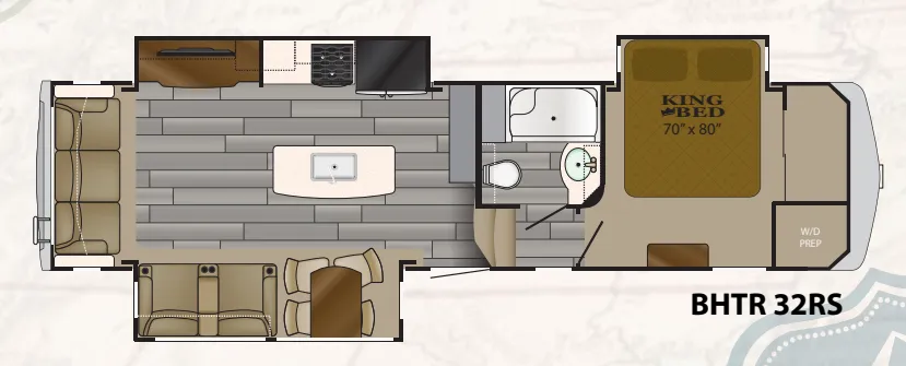 Heartland Bighorn Traveler 32RS floor plan