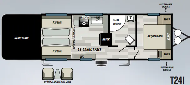 Forest River Sandstorm Sport T241 floor plan