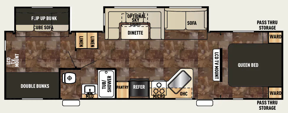 Forest River Cherokee 294BH floor plan