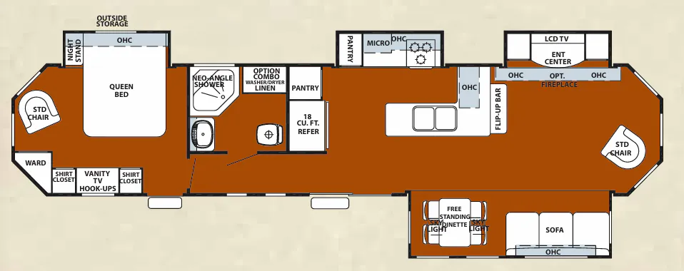 Forest River Cherokee 39FL floor plan