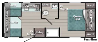 Gulf Stream Trailmaster Lite Super Lite 19RD floor plan