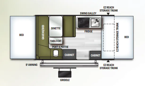 Forest River Flagstaff SE 206STSE floor plan