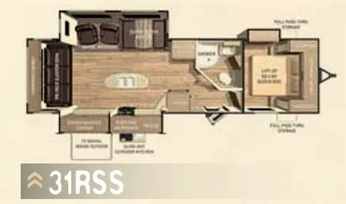 Cruiser RV Enterra 31RSS floor plan