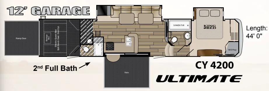 2015 Heartland Cyclone 4200 floor plan