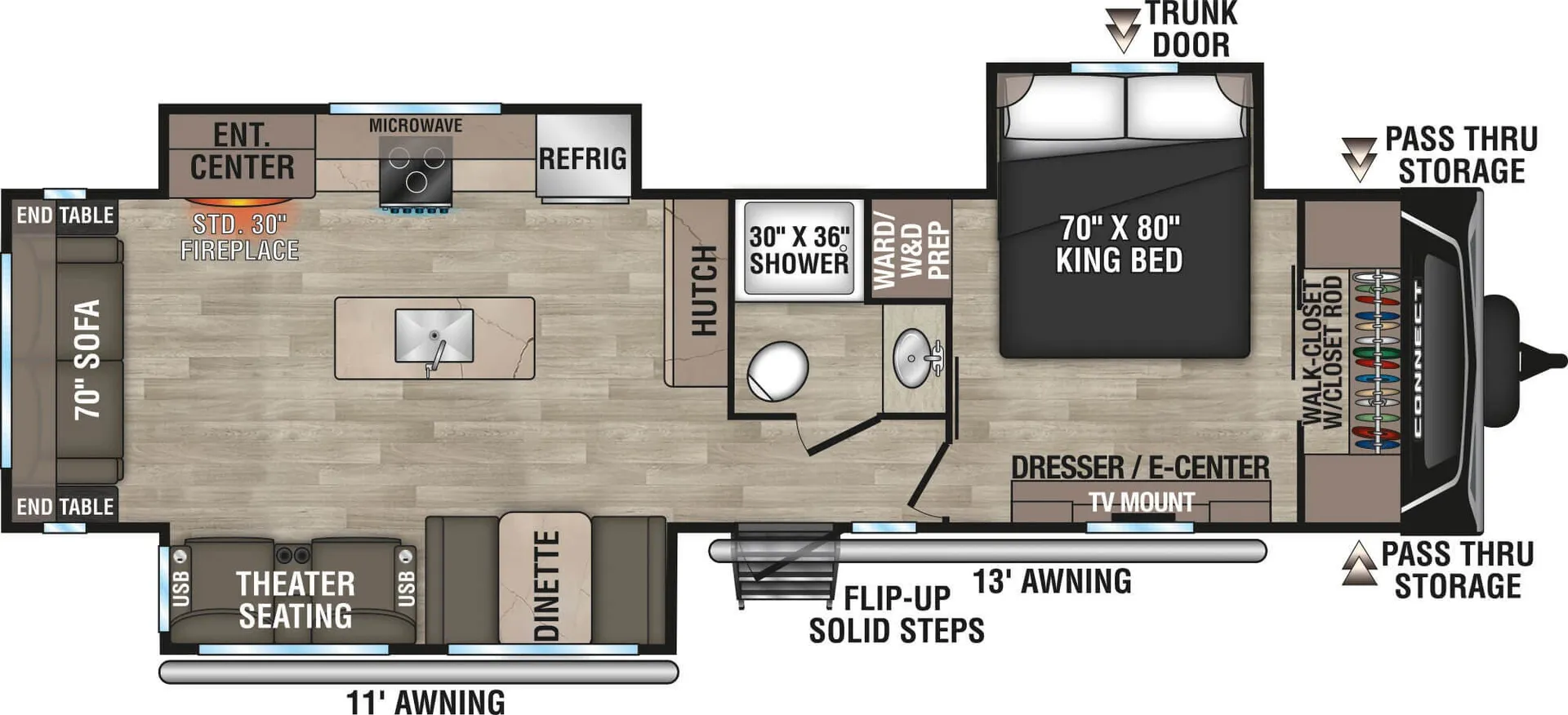 K-Z Connect C313MK floor plan