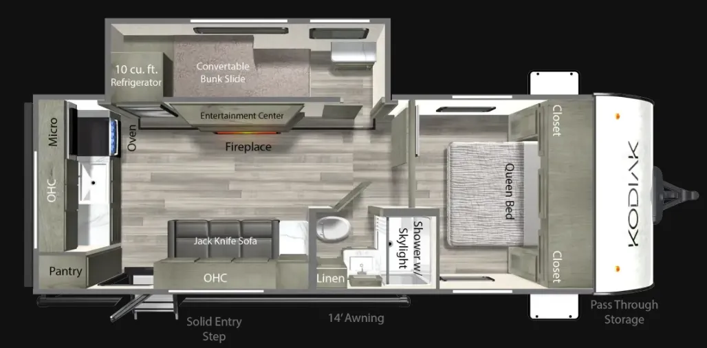 2025 Dutchmen Kodiak 241BHSL - Floor plan