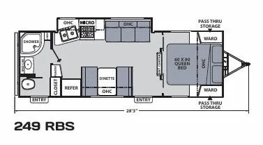 Coachmen Apex Ultra-Lite 249RBS floor plan