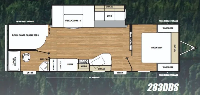 Coachmen Catalina Legacy Edition 283DDS floor plan