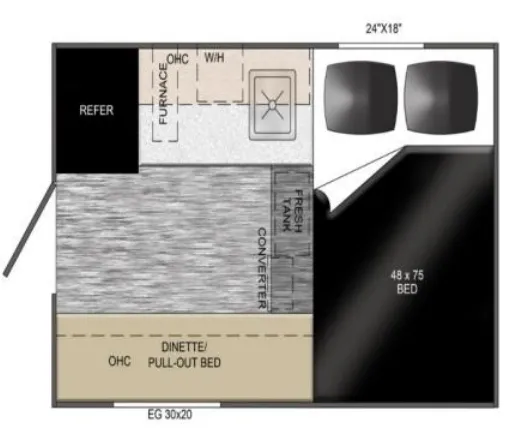 Travel Lite Up Country 365U-XS floor plan