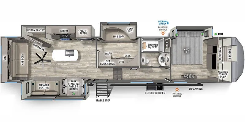 Forest River Sierra 4003MB floor plan