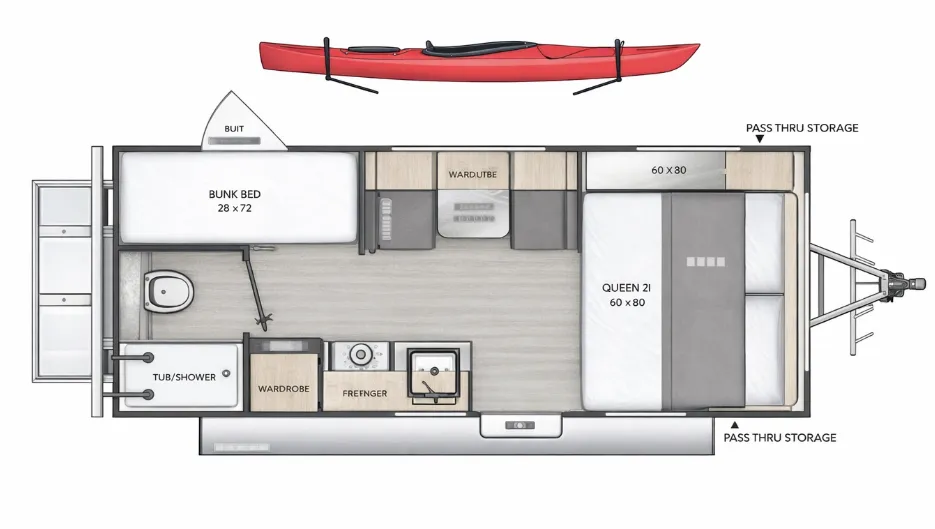 Coachmen Catalina Expedition 192BH floor plan