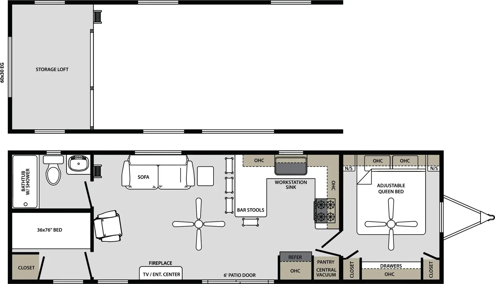Forest River Quailridge Premier 39BHL-P floor plan