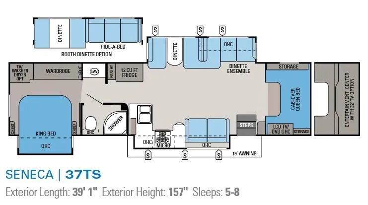 Jayco Seneca 37TS floor plan