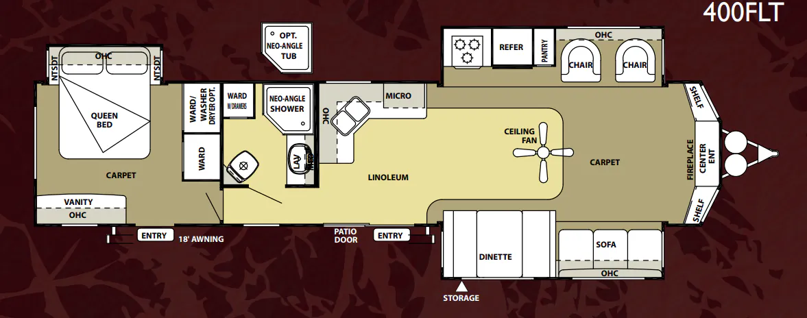 Forest River Salem Villa 400FLT floor plan